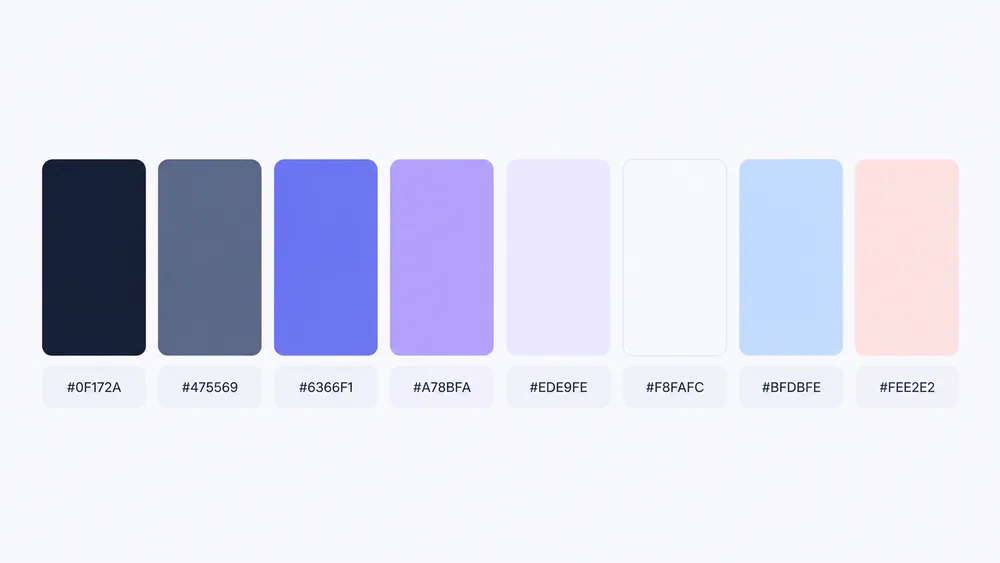 Asistente de IA en el móvil — Paleta de color