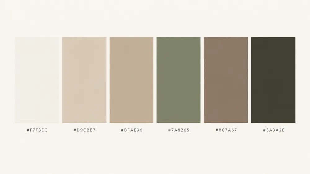 Cosmética natural — Paleta de color