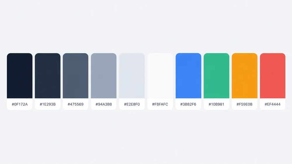 Gestión financiera con IA — Paleta de color