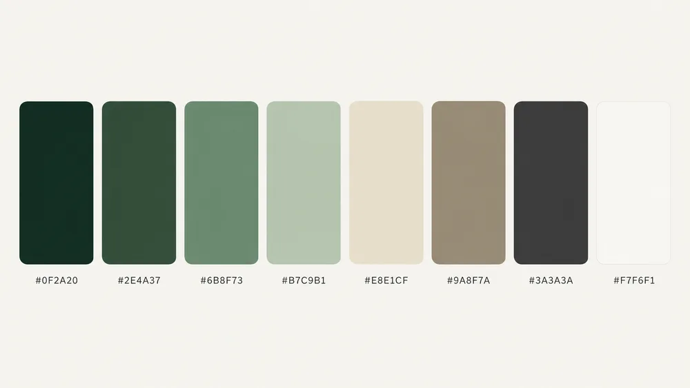 Campaña de suplemento — Paleta de color